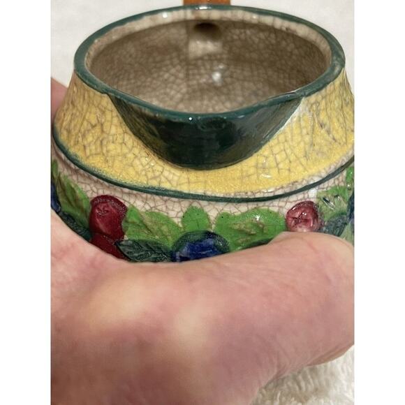 Vintage Made in Japan  Fruit Leaves Creamer and Sugar - Picture 12 of 12